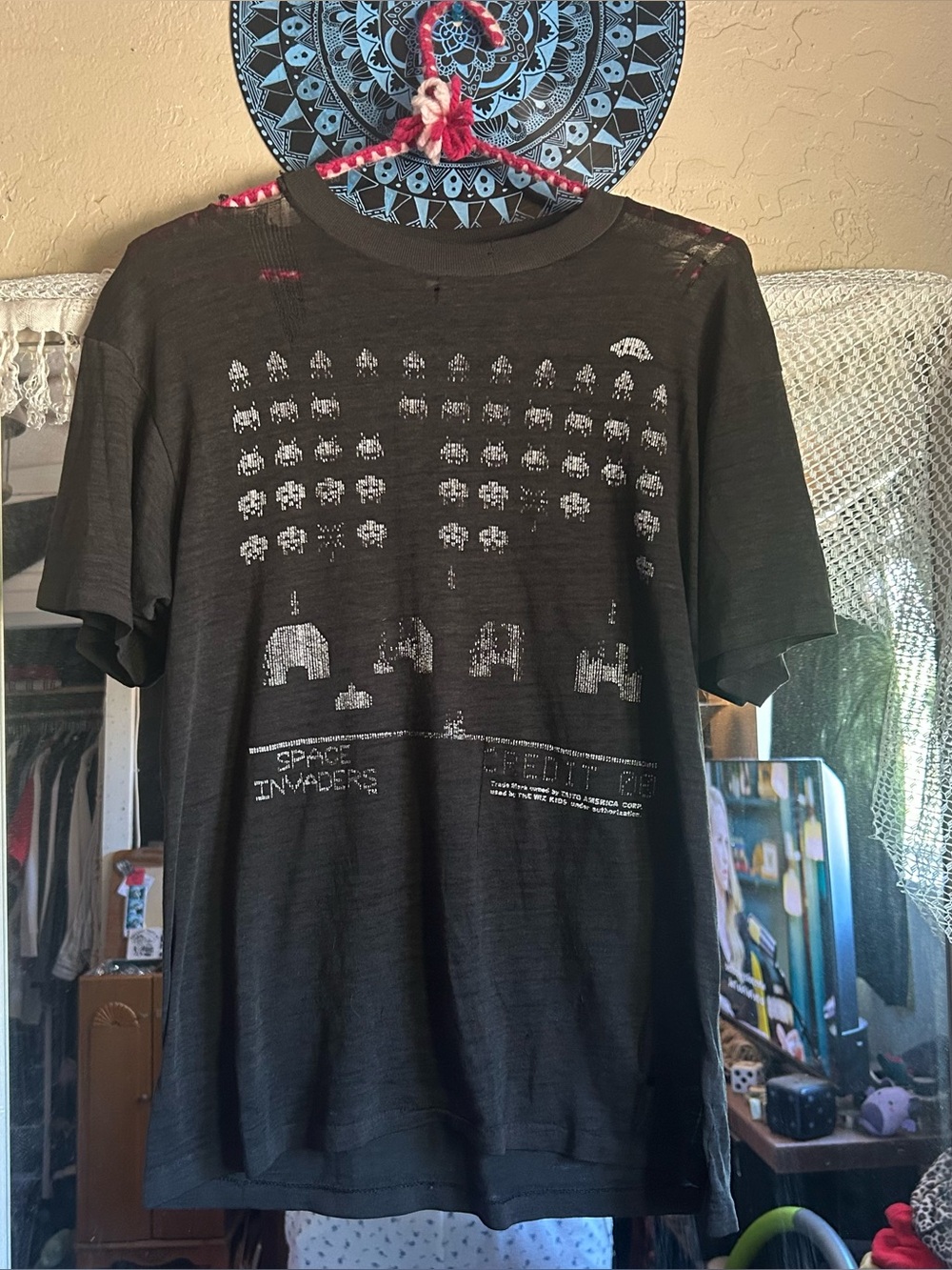 Vintage space invaders t shirt